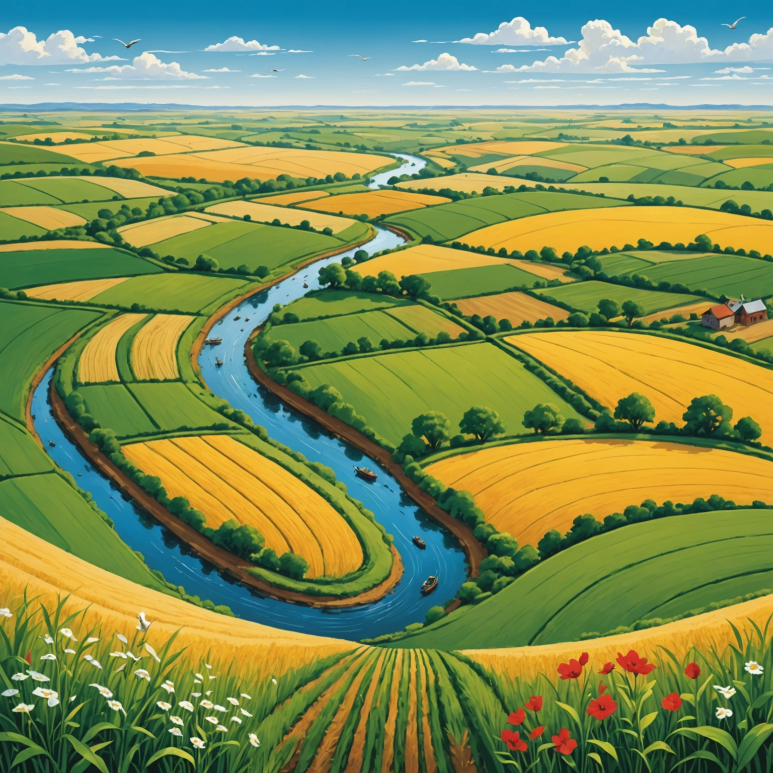 Птицы и их связь с полями Земли: Тайны природы, которые вы должны узнать