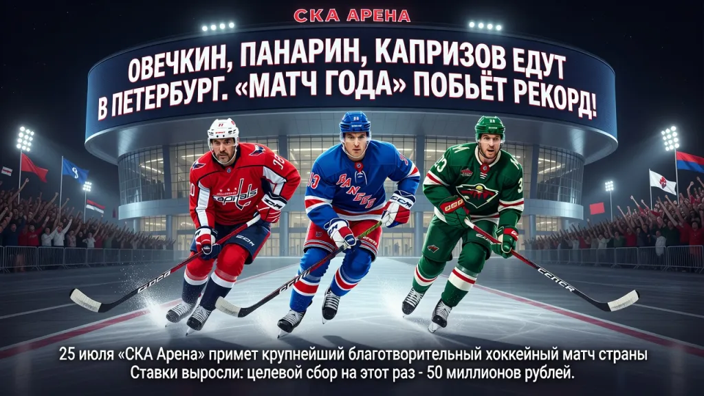 Овечкин, Панарин, Капризов едут в Петербург. «Матч года» побьёт рекорд!